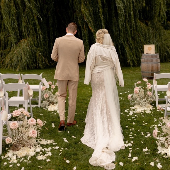 UNTAMED PETAL MEDIUM SELENA WHITE DENIM JACKET - Picture 3 of 4